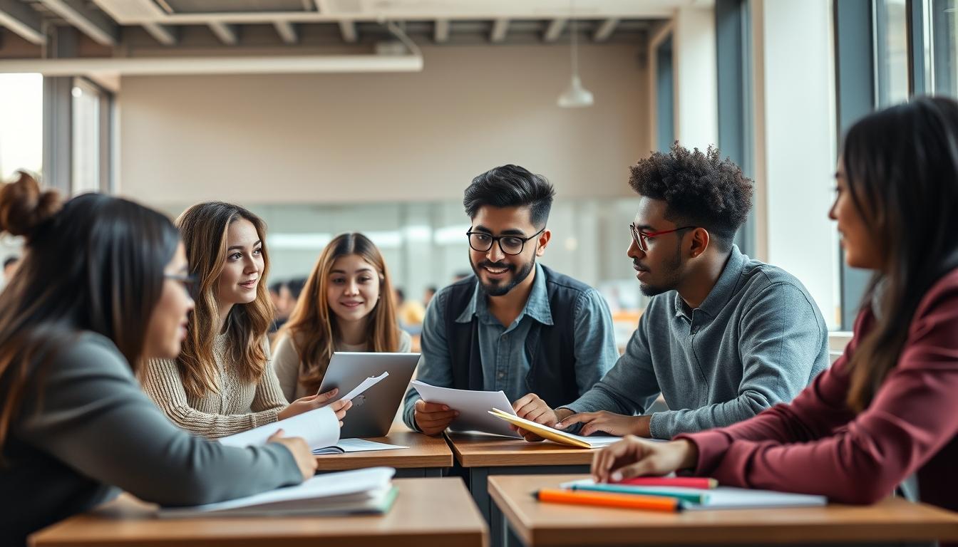 Student developing practical and academic skills