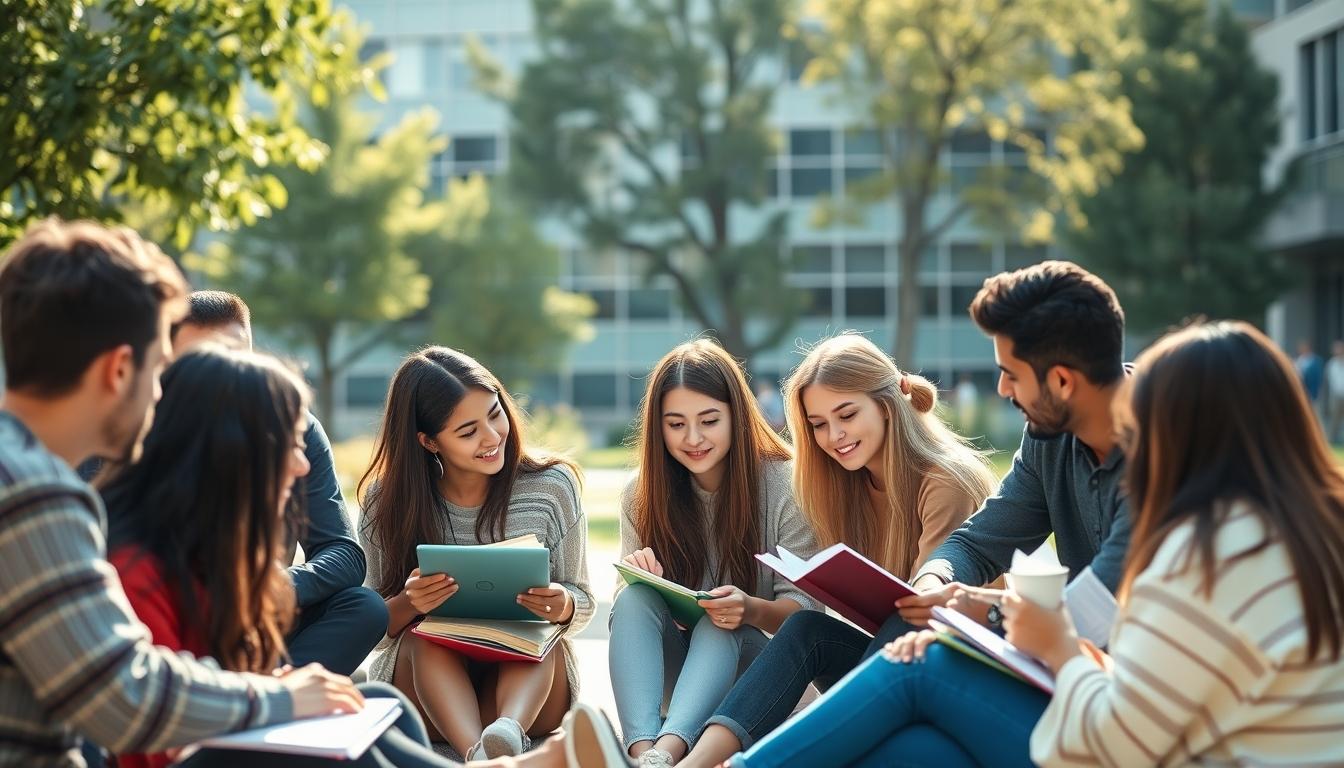 Structured study materials and learning resources on a desk